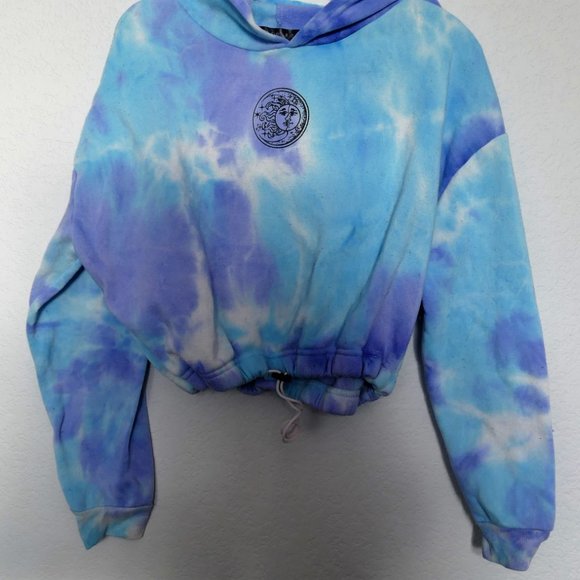 Faded Rose Tie-Dye Pullover Cinched & Cropped Astr - Picture 5 of 15